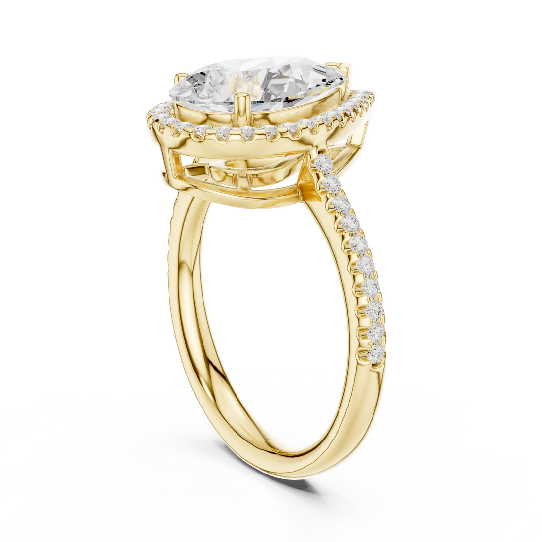 Lumina Princess Cut Three Stone Lab Grown Diamond Ring