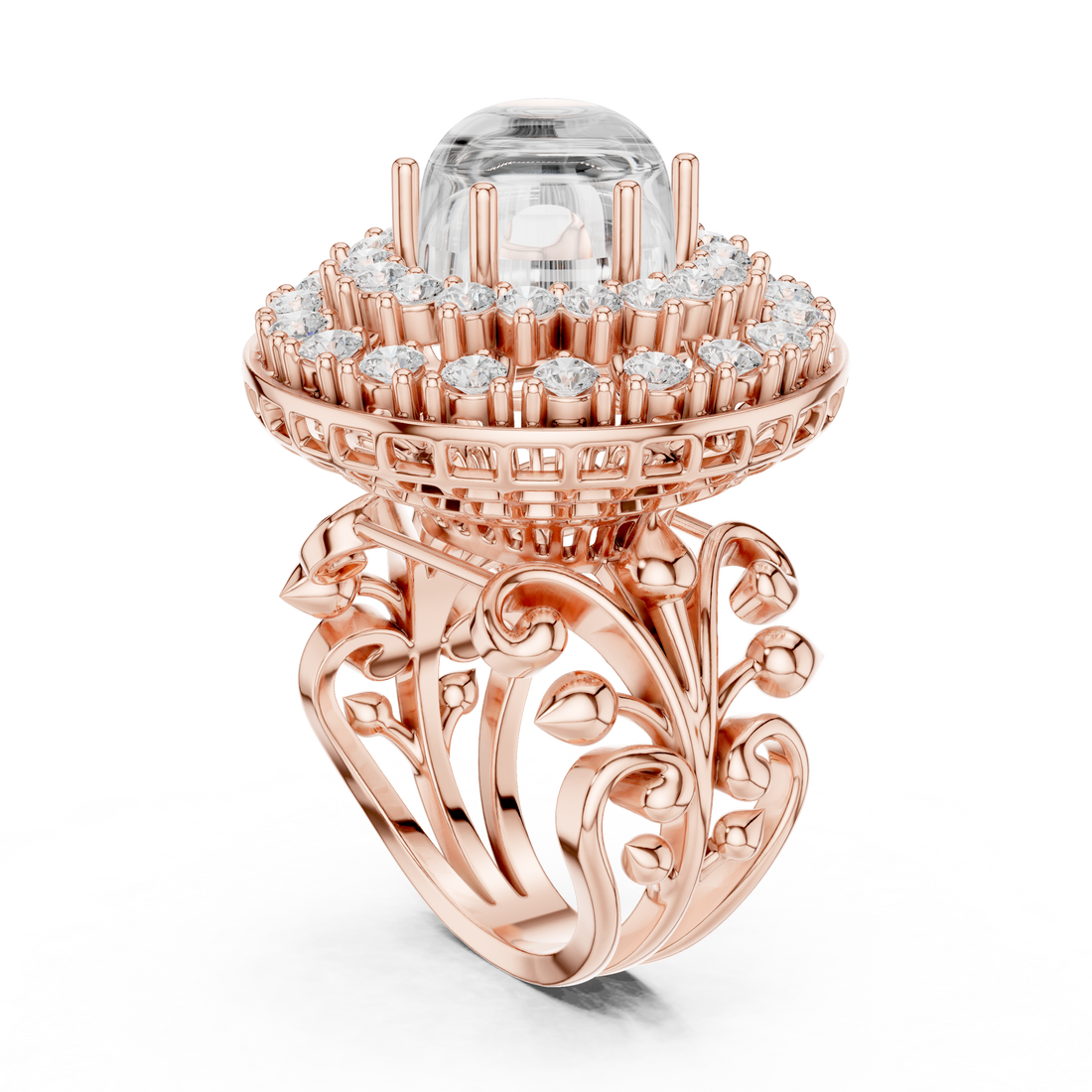 Kira Princess Cut Halo Lab Grown Diamond Ring