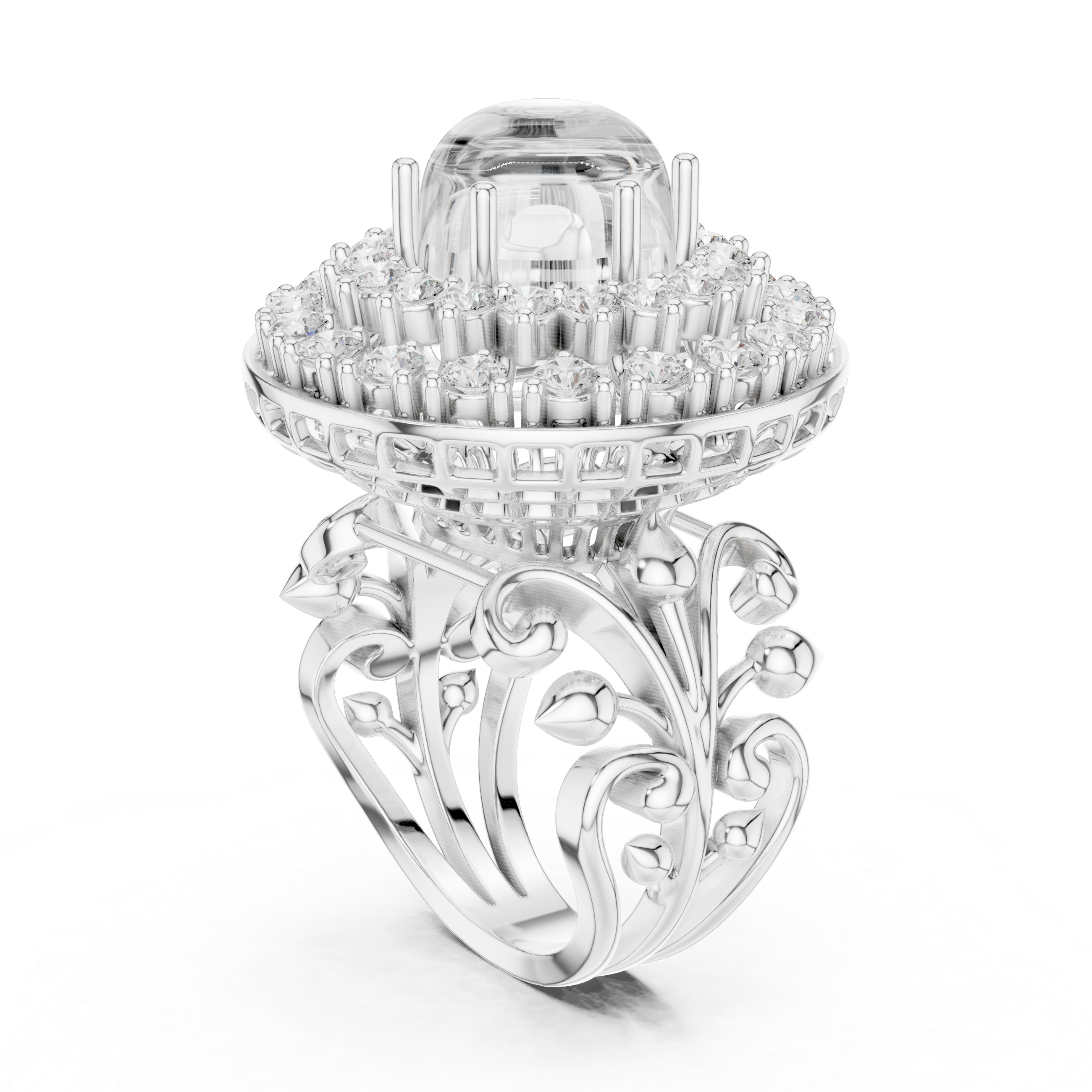 Kira Princess Cut Halo Lab Grown Diamond Ring