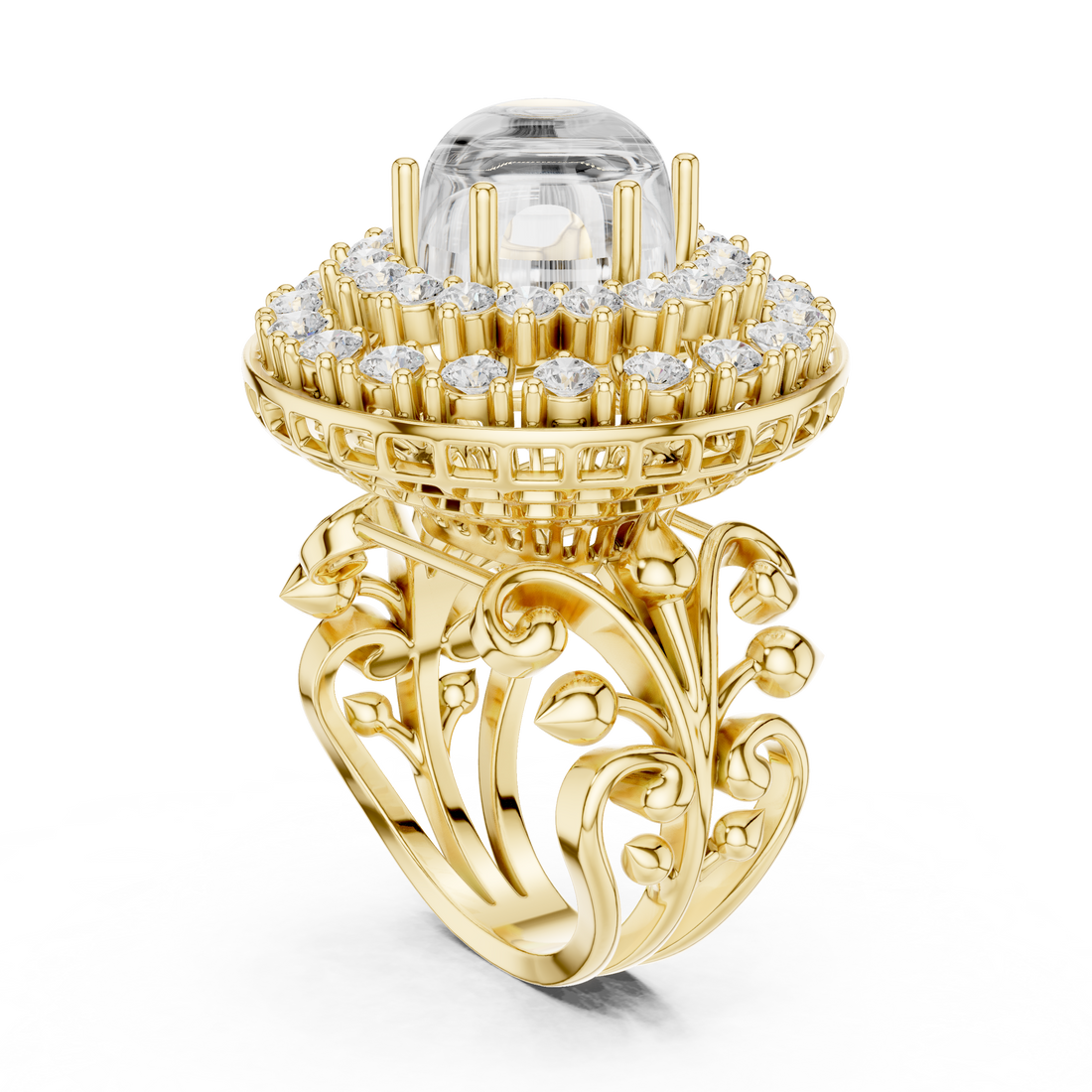 Kira Princess Cut Halo Lab Grown Diamond Ring