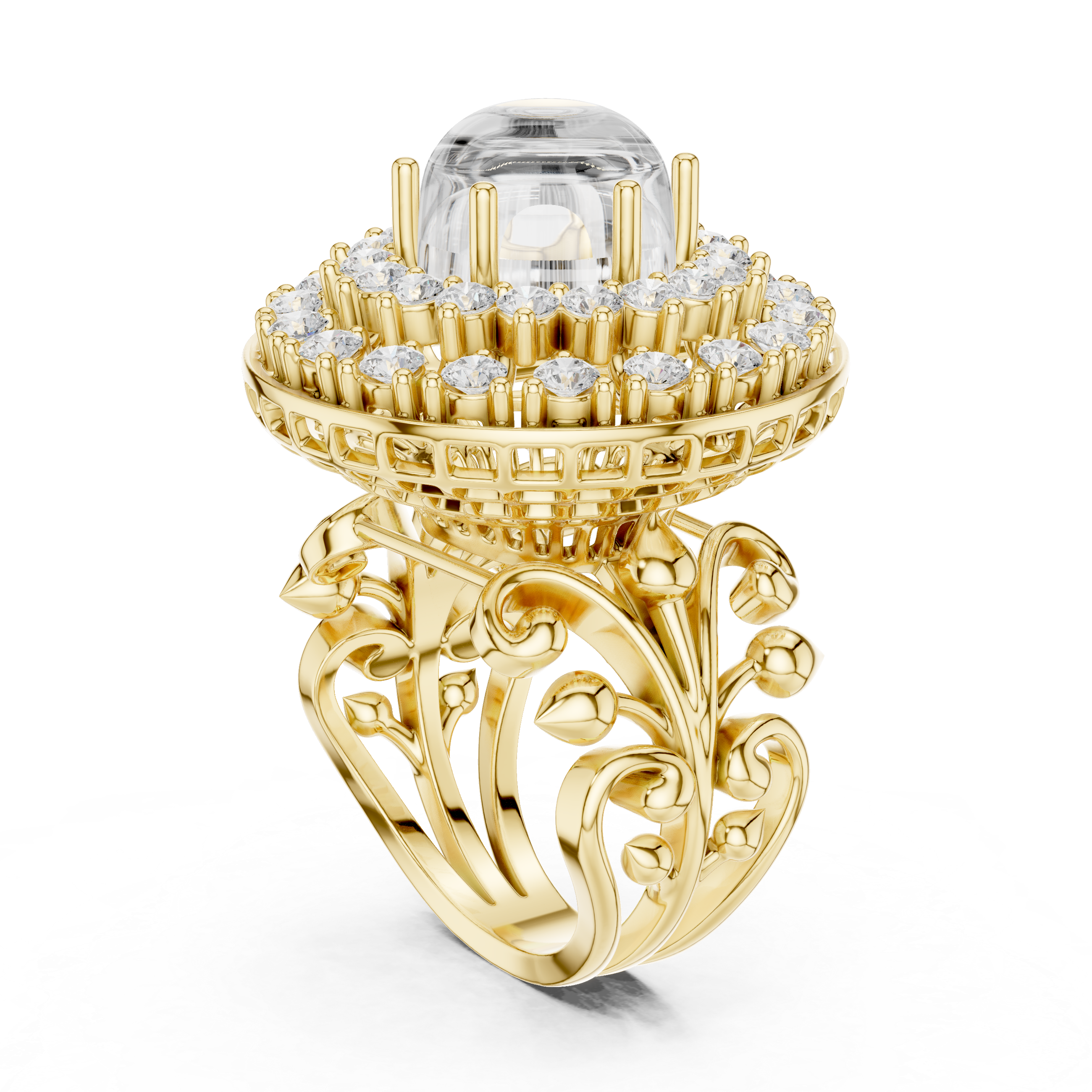 Kira Princess Cut Halo Lab Grown Diamond Ring