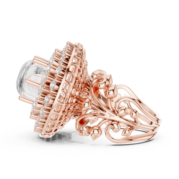 Kira Princess Cut Halo Lab Grown Diamond Ring