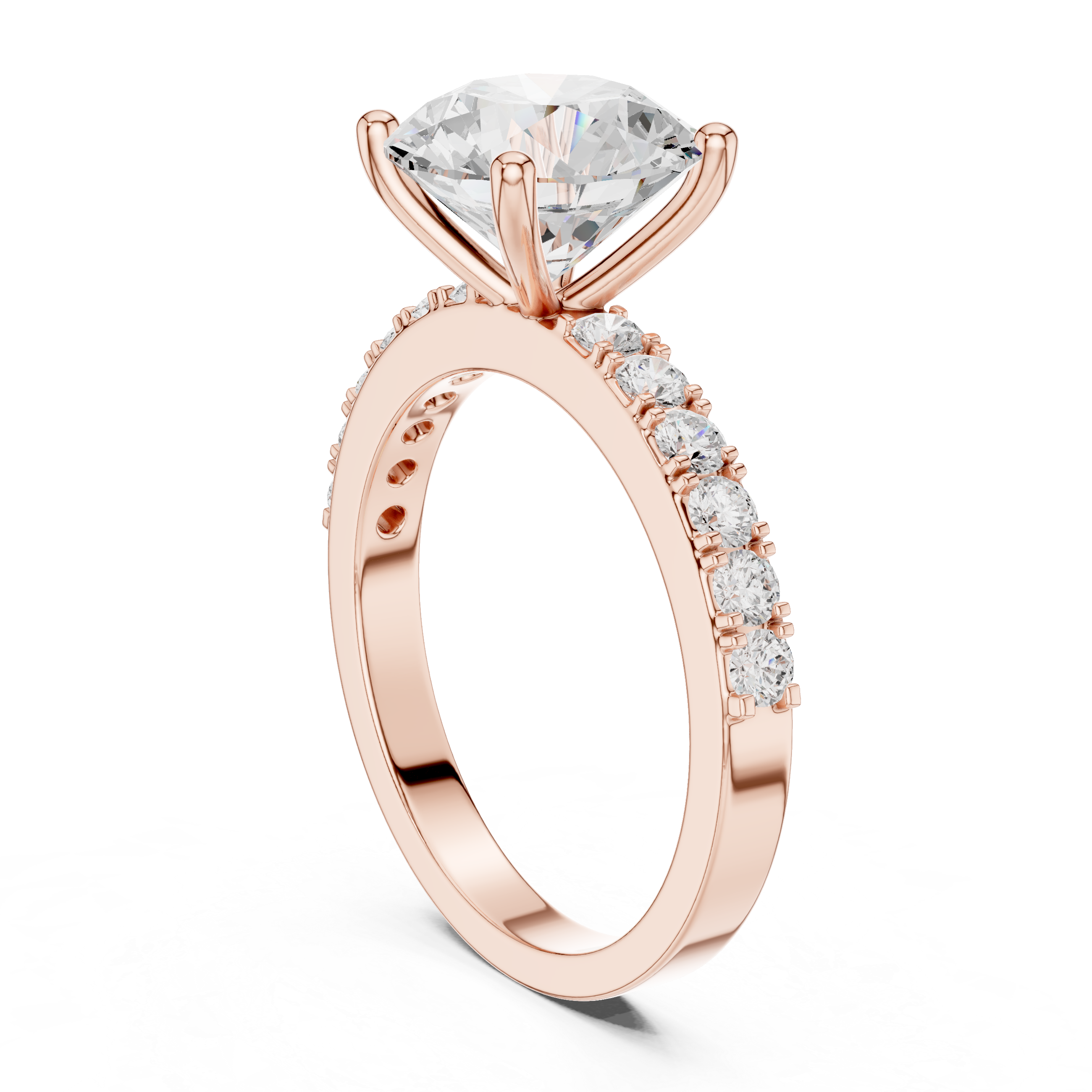Aria Radiant Cut Three Stone Lab Grown Diamond Ring
