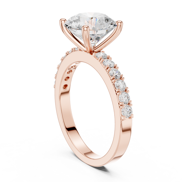 Aria Radiant Cut Three Stone Lab Grown Diamond Ring