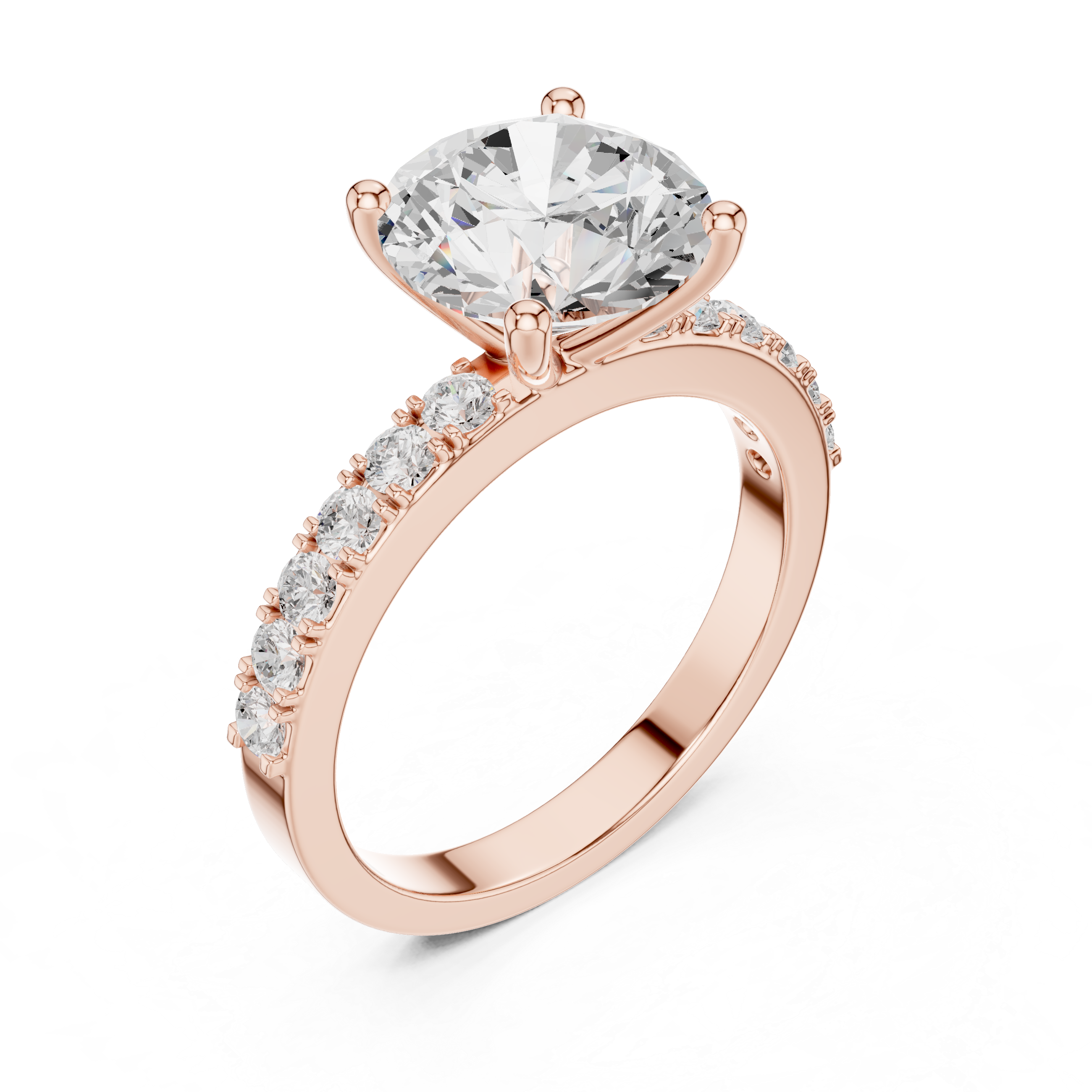 Aria Radiant Cut Three Stone Lab Grown Diamond Ring