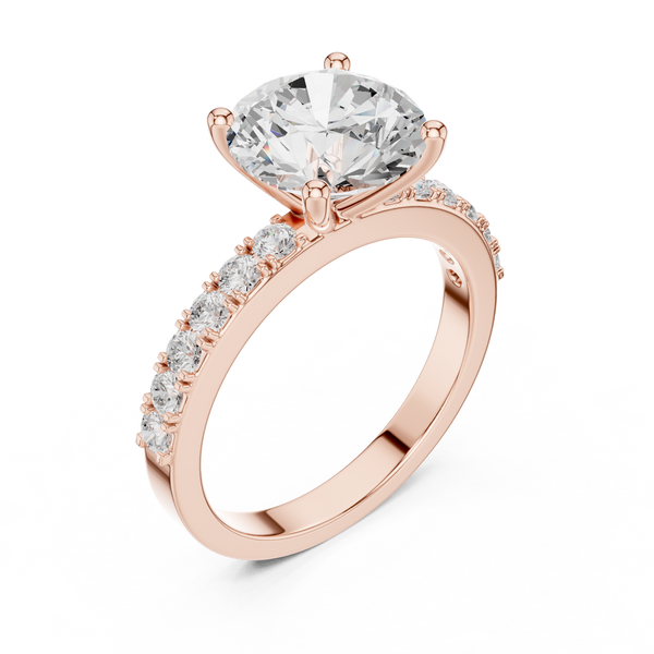 Aria Radiant Cut Three Stone Lab Grown Diamond Ring