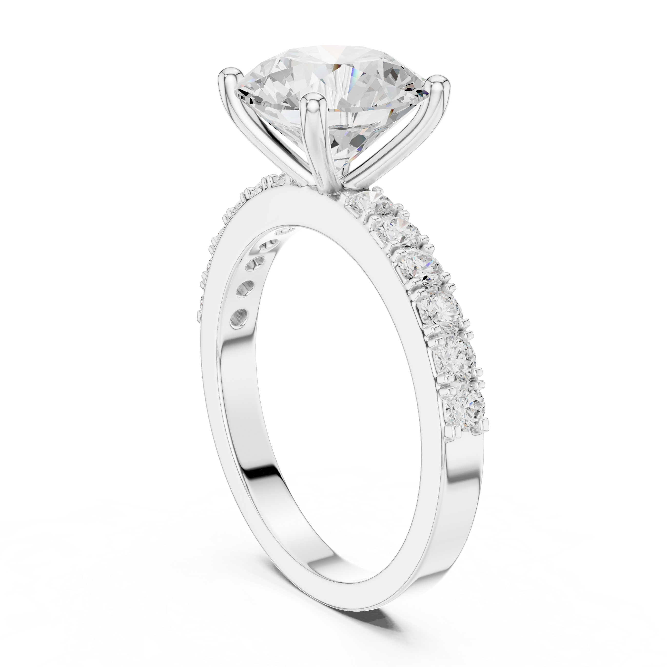 Aria Radiant Cut Three Stone Lab Grown Diamond Ring