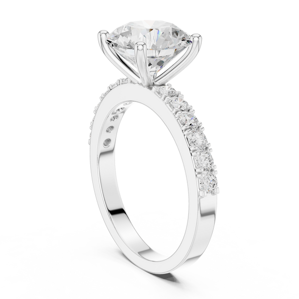 Aria Radiant Cut Three Stone Lab Grown Diamond Ring