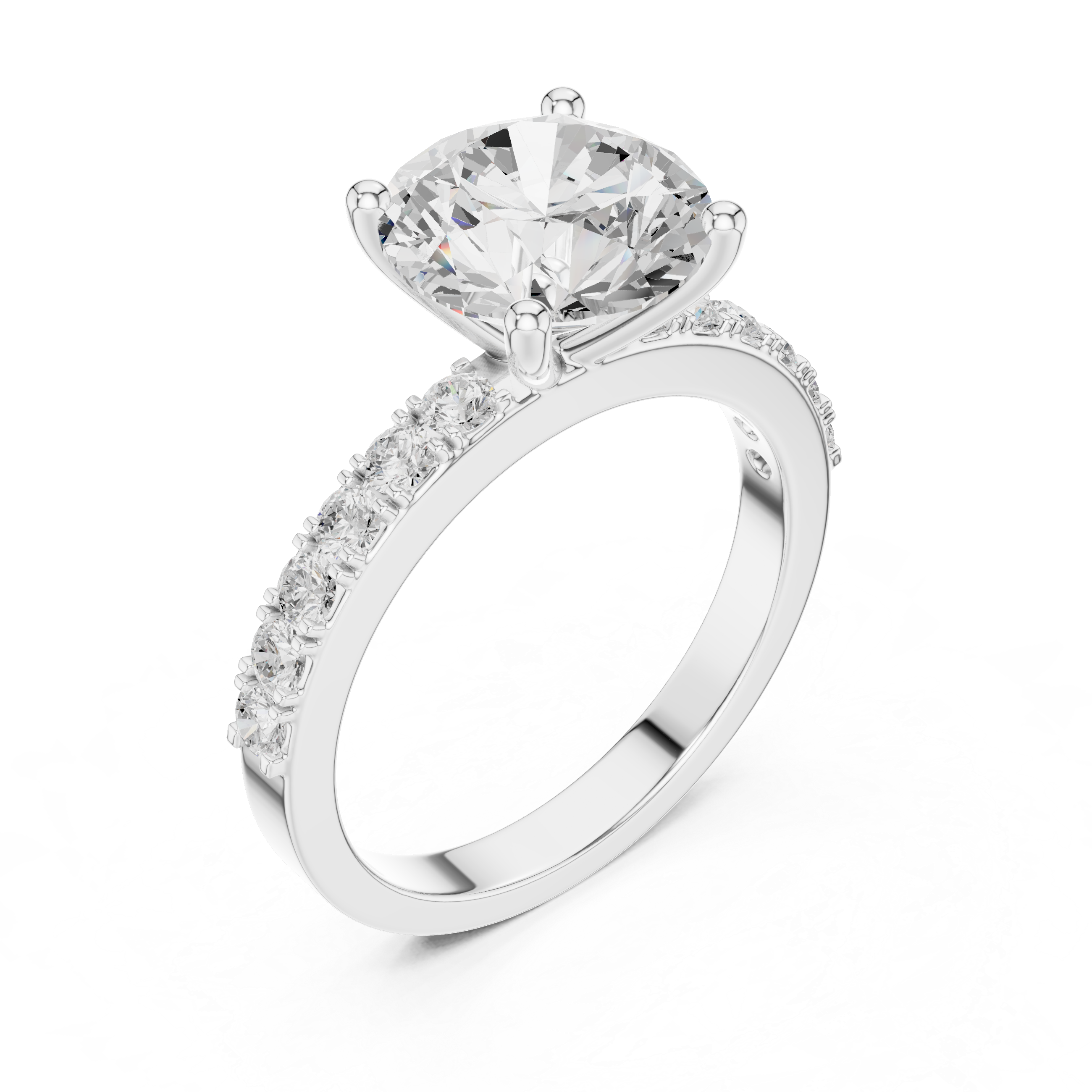 Aria Radiant Cut Three Stone Lab Grown Diamond Ring