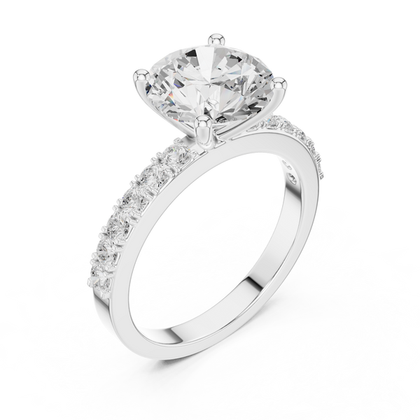 Aria Radiant Cut Three Stone Lab Grown Diamond Ring
