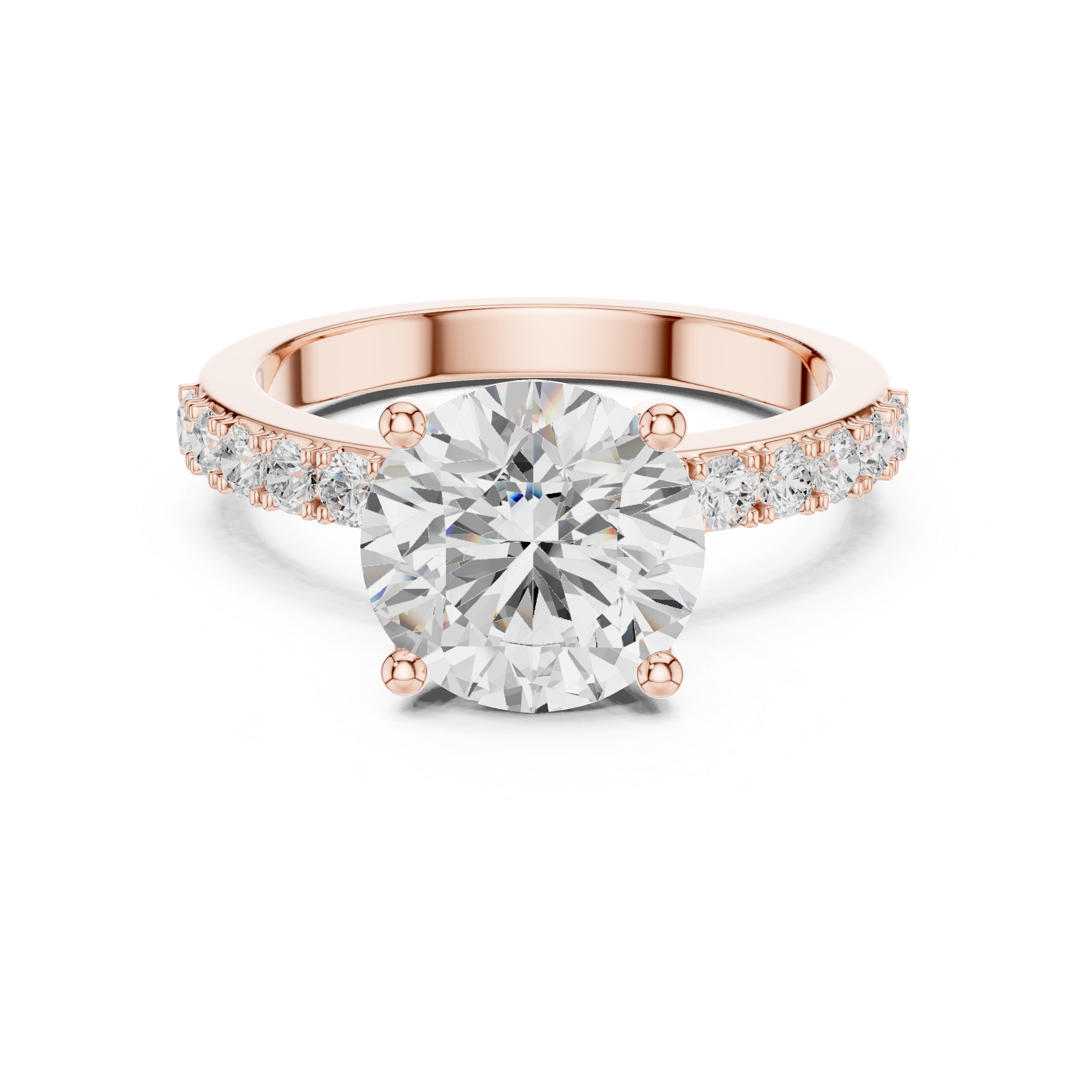 Aria Radiant Cut Three Stone Lab Grown Diamond Ring