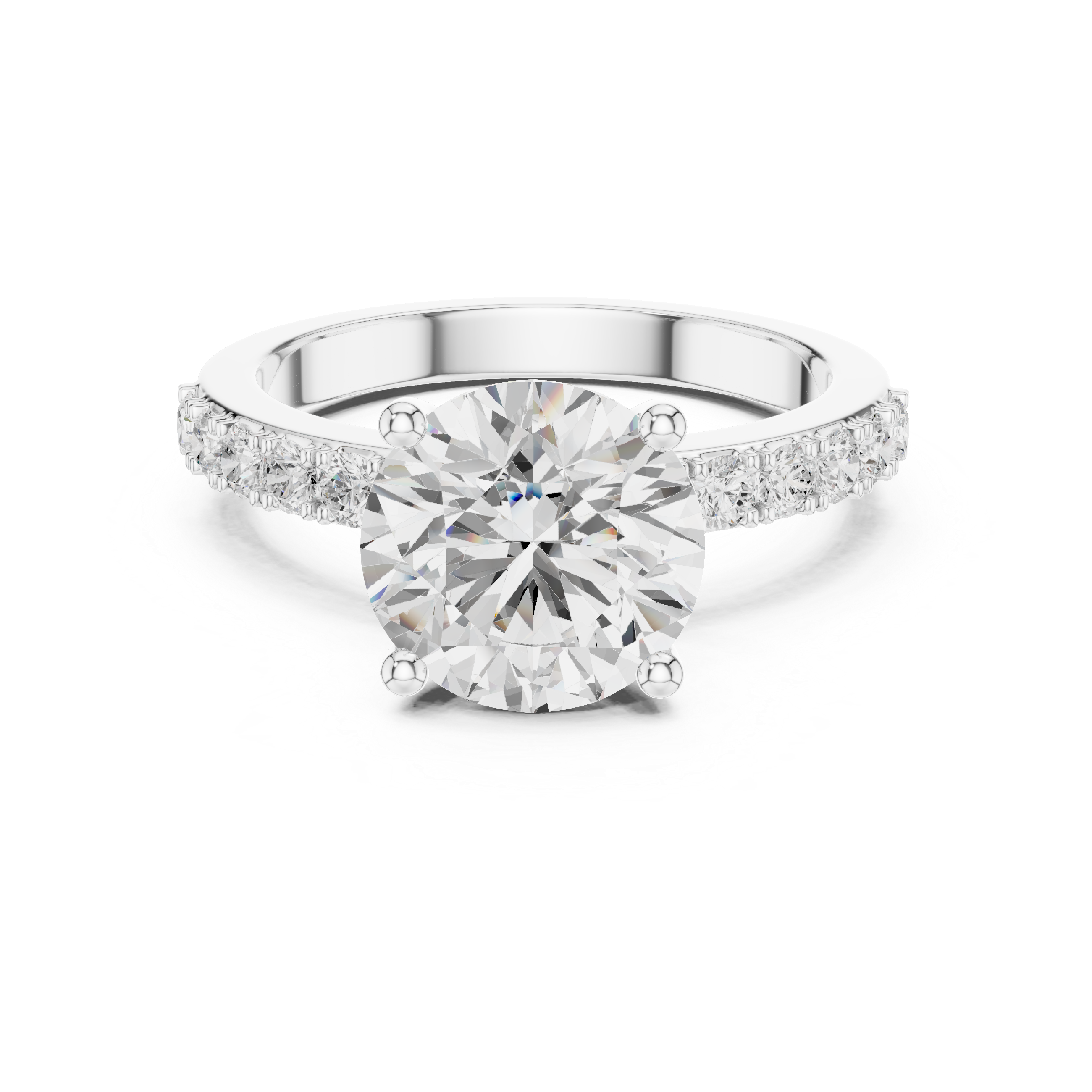Aria Radiant Cut Three Stone Lab Grown Diamond Ring