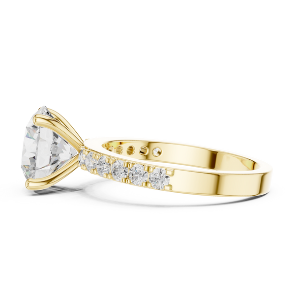 Aria Radiant Cut Three Stone Lab Grown Diamond Ring