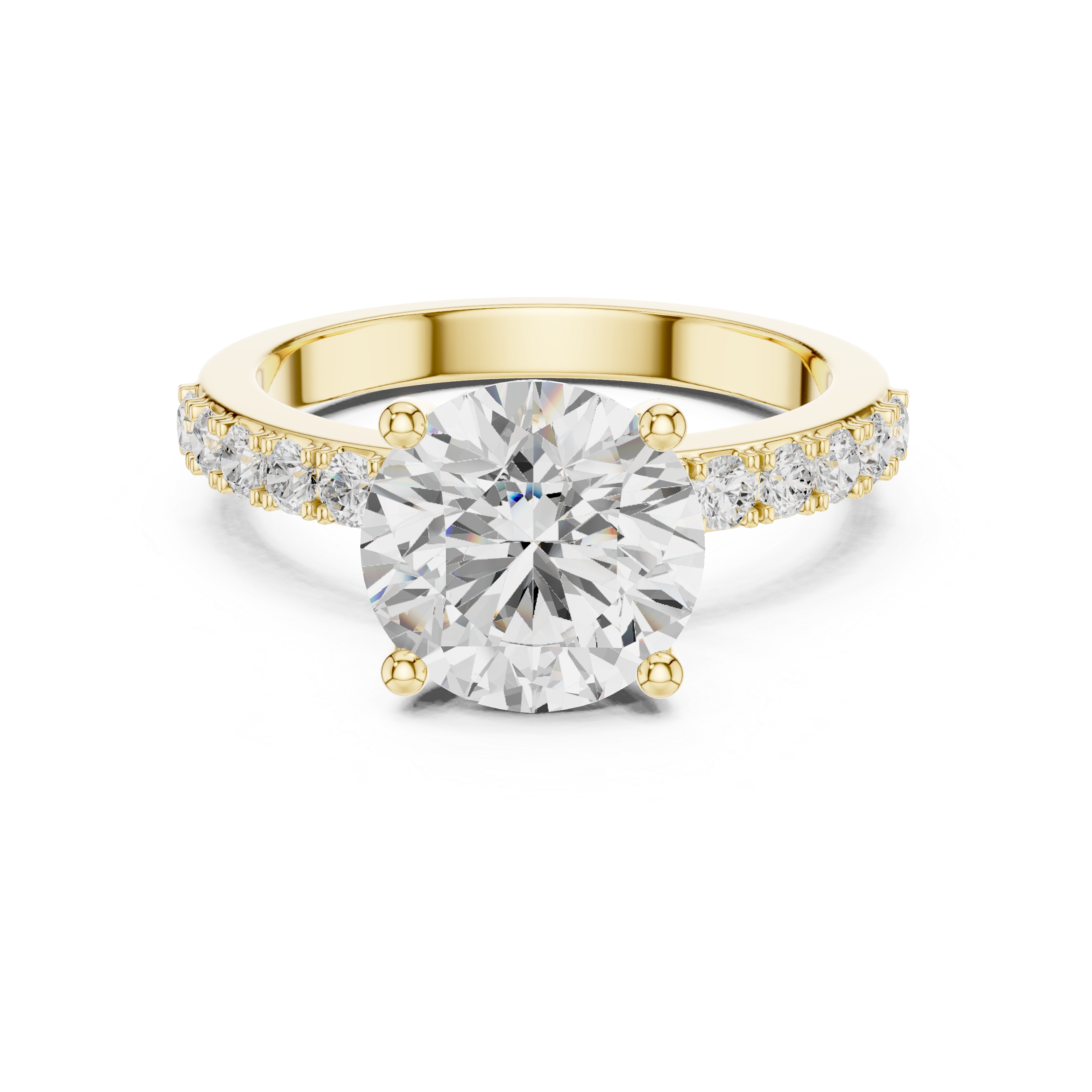 Aria Radiant Cut Three Stone Lab Grown Diamond Ring