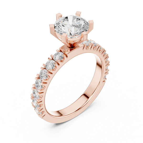 Zoya Cushion Cut Twisted Band Lab Grown Diamond Ring