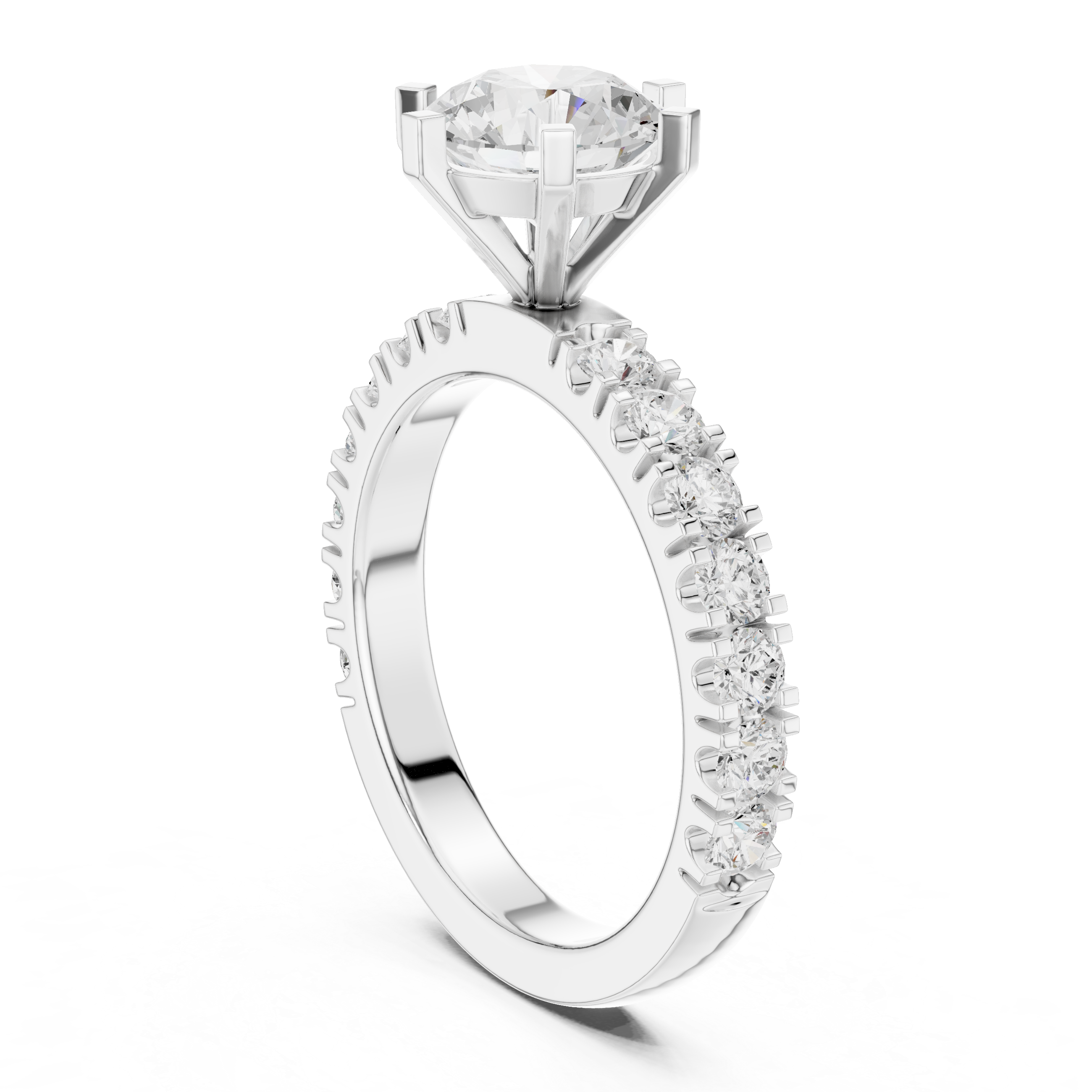 Zoya Cushion Cut Twisted Band Lab Grown Diamond Ring