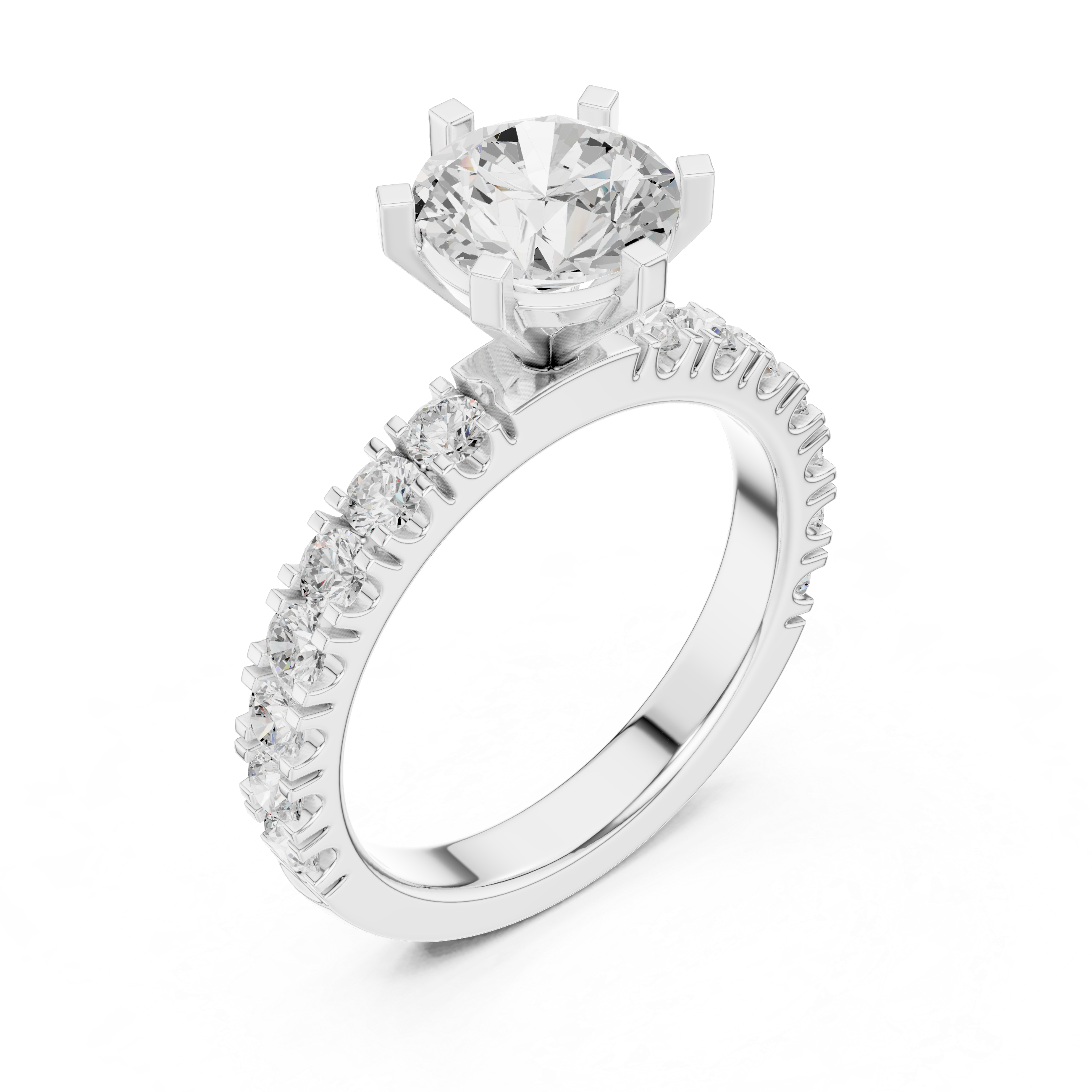 Zoya Cushion Cut Twisted Band Lab Grown Diamond Ring