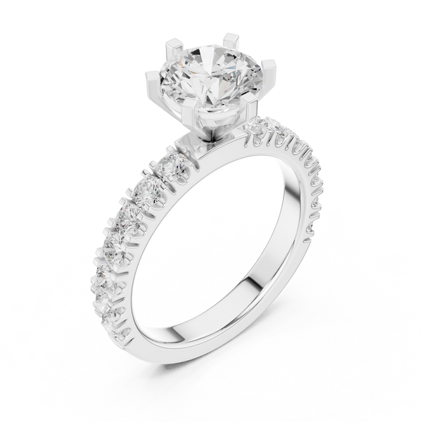 Zoya Cushion Cut Twisted Band Lab Grown Diamond Ring