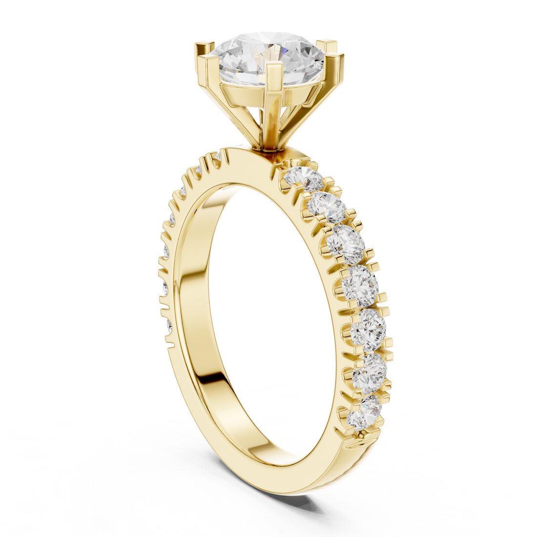 Zoya Cushion Cut Twisted Band Lab Grown Diamond Ring