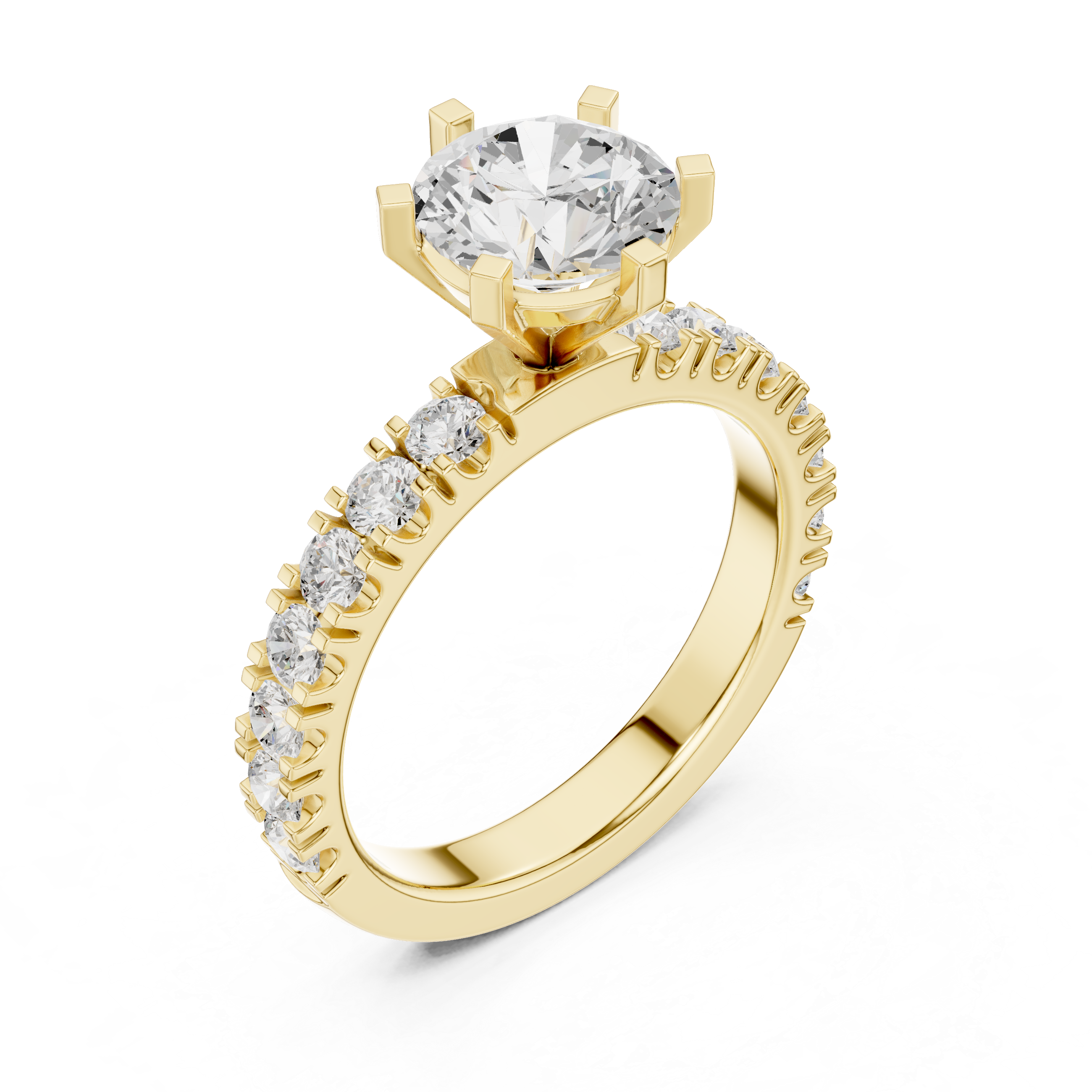Zoya Cushion Cut Twisted Band Lab Grown Diamond Ring