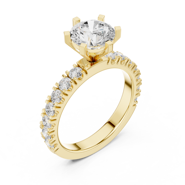 Zoya Cushion Cut Twisted Band Lab Grown Diamond Ring