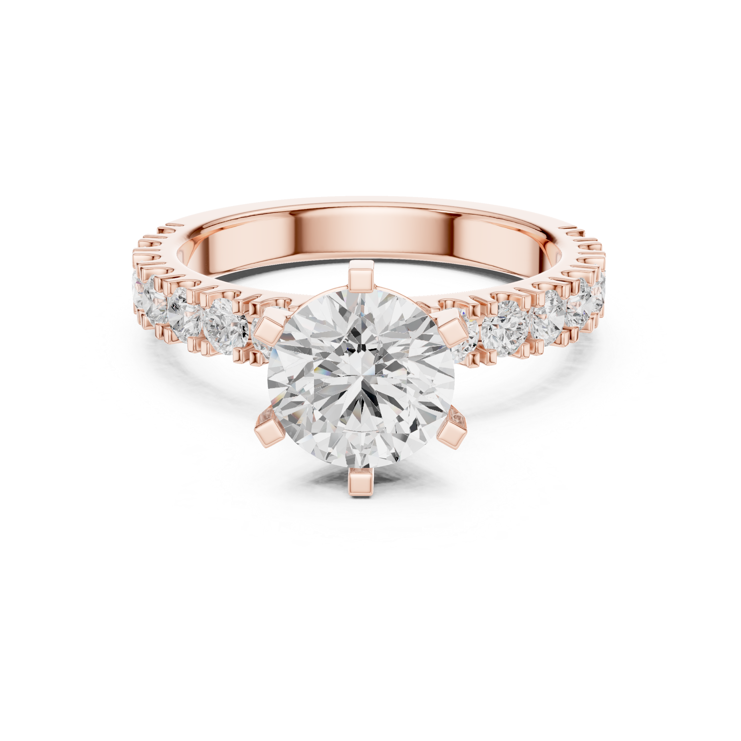 Zoya Cushion Cut Twisted Band Lab Grown Diamond Ring