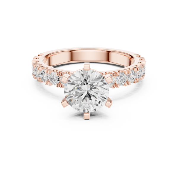 Zoya Cushion Cut Twisted Band Lab Grown Diamond Ring
