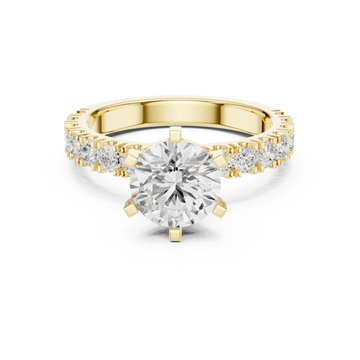 Zoya Cushion Cut Twisted Band Lab Grown Diamond Ring