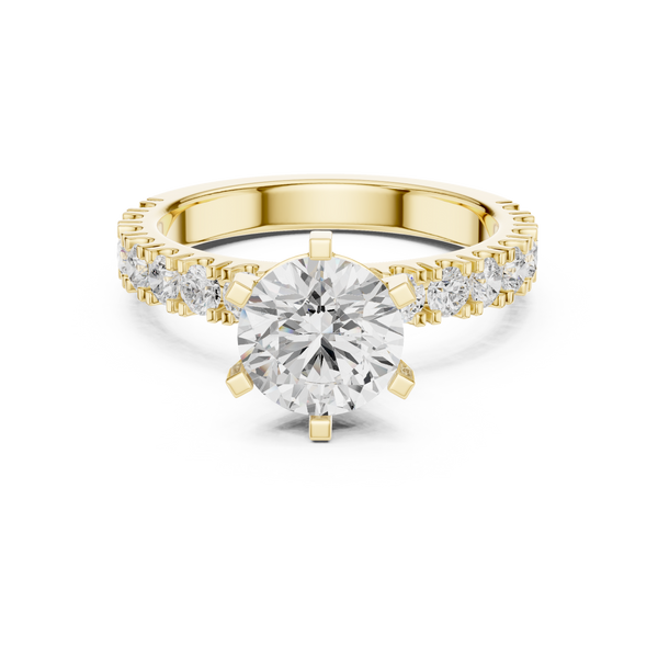 Zoya Cushion Cut Twisted Band Lab Grown Diamond Ring