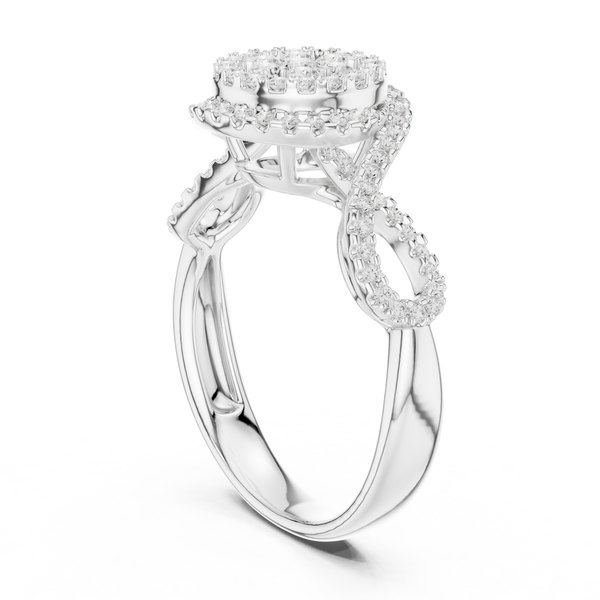 Sunrise Crest Lab Grown Diamond Ring