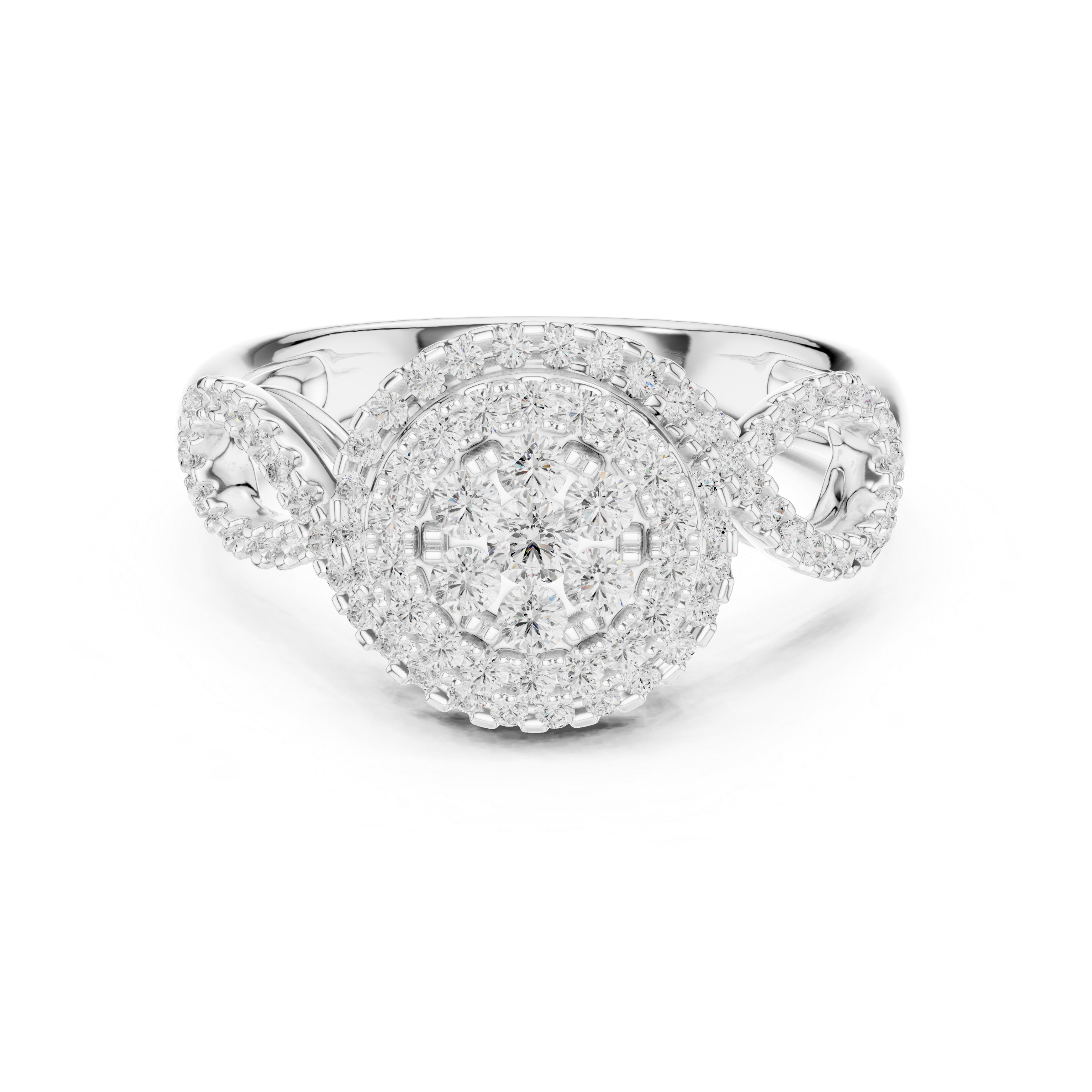 Sunrise Crest Lab Grown Diamond Ring