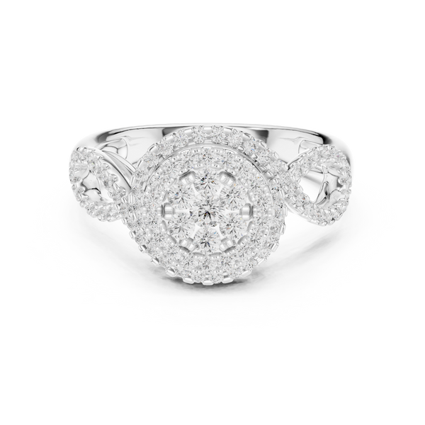 Sunrise Crest Lab Grown Diamond Ring