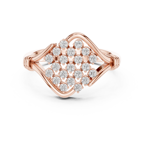 Bamboo Harmony Lab Grown Diamond Ring