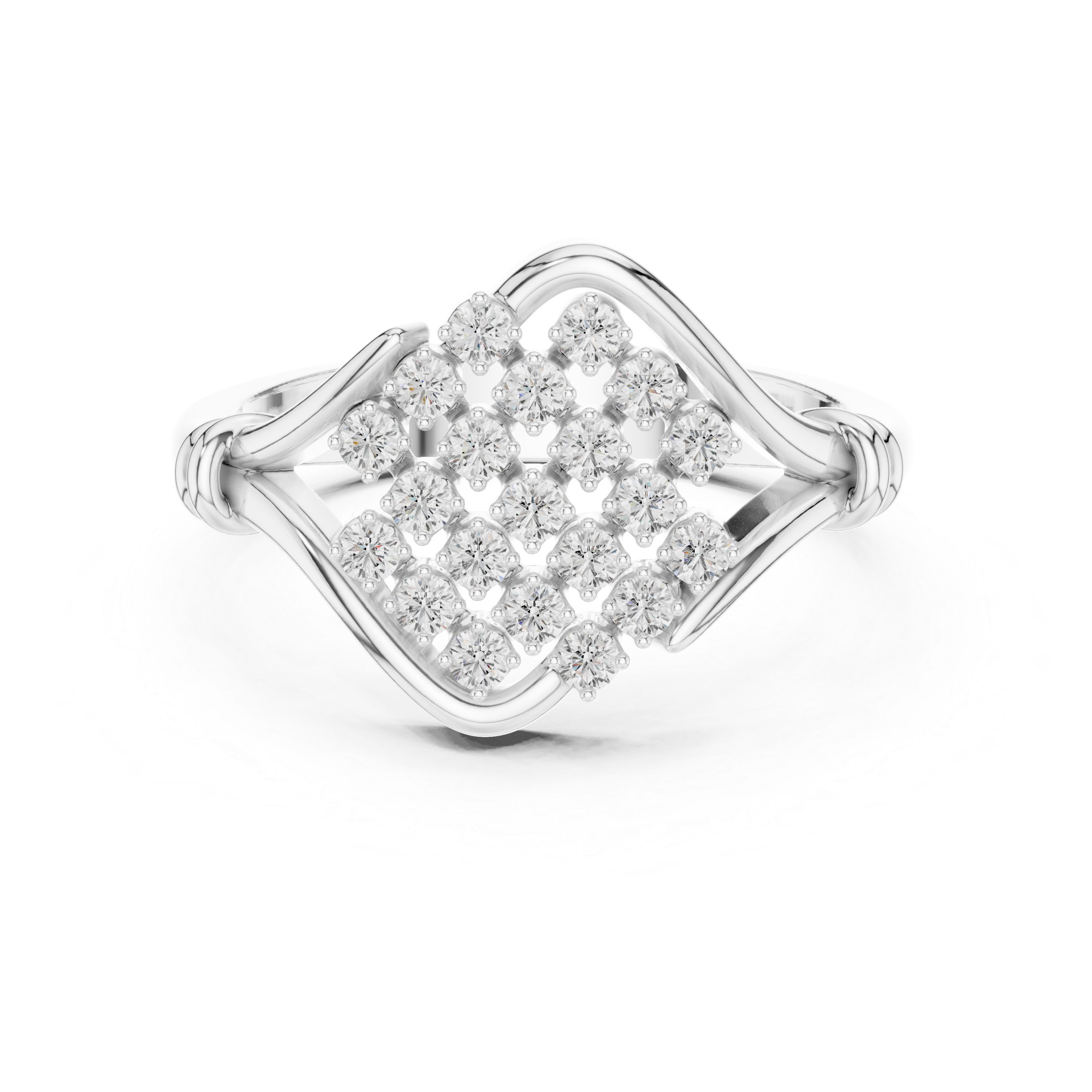 Bamboo Harmony Lab Grown Diamond Ring