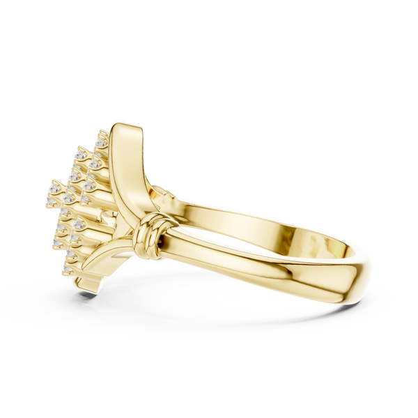 Bamboo Harmony Lab Grown Diamond Ring