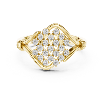Bamboo Harmony Lab Grown Diamond Ring
