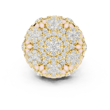 Ebony Petal Lab Grown Diamond Ring