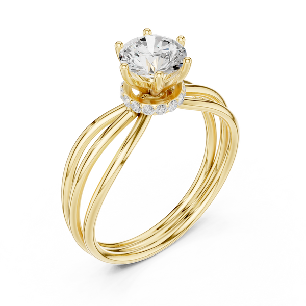 Onyx Breeze Lab Grown Diamond Ring