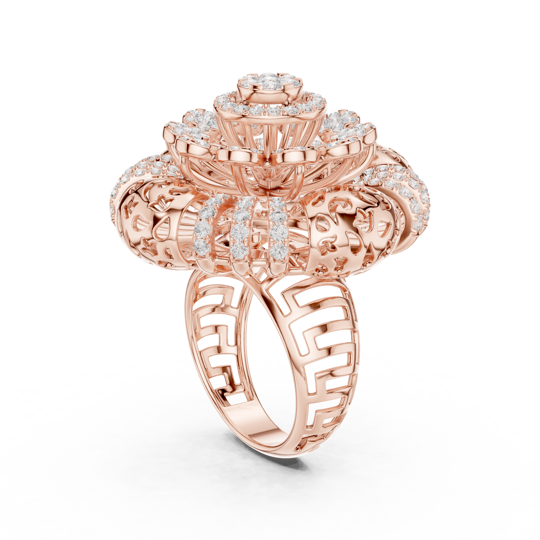Gilded Pearl Lab Grown Diamond Ring