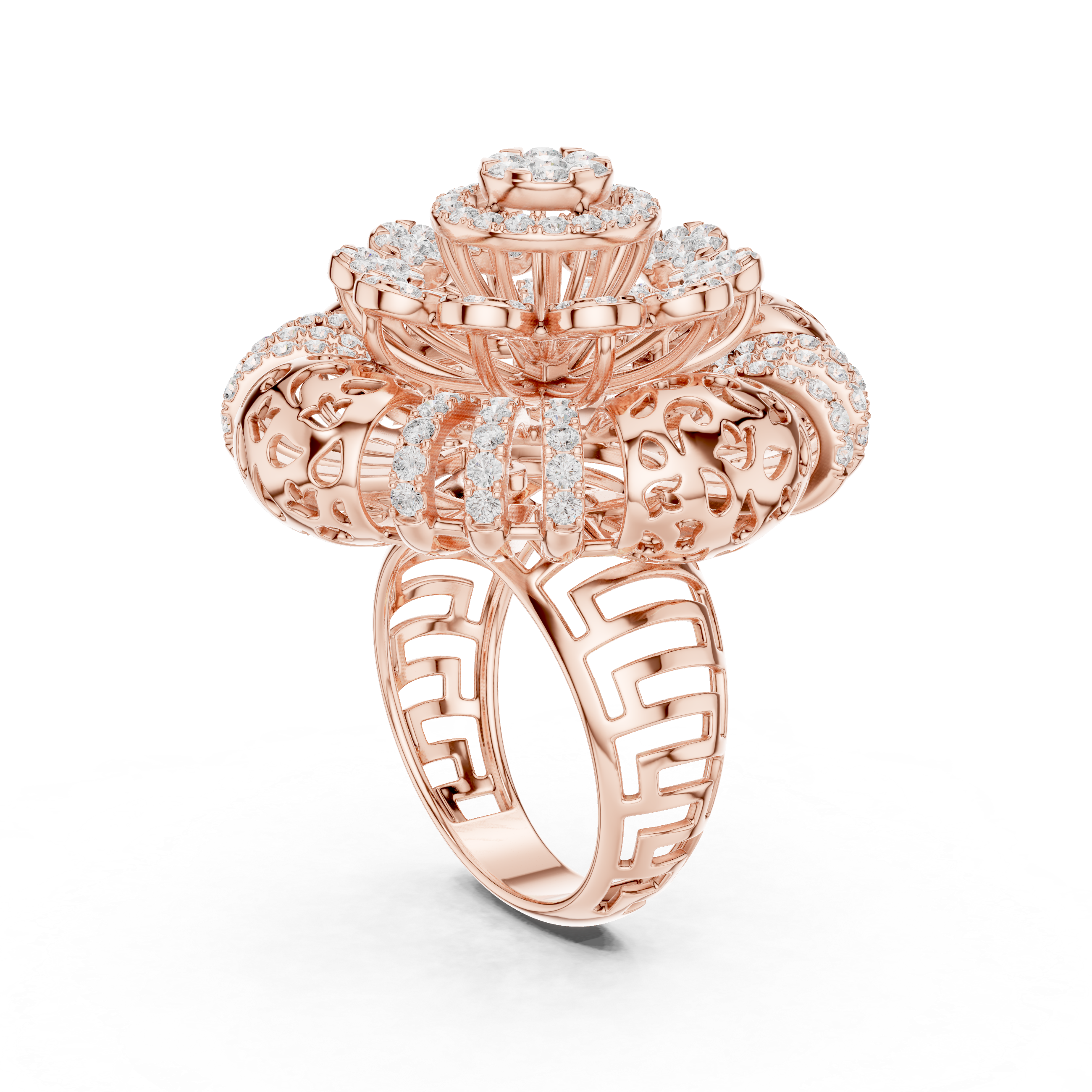 Gilded Pearl Lab Grown Diamond Ring
