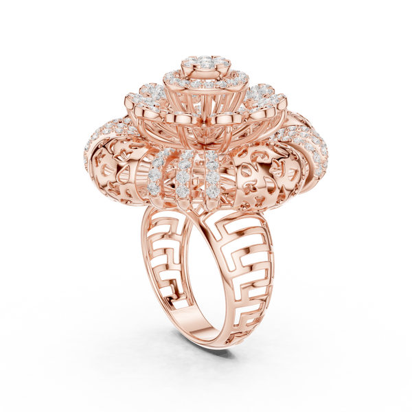 Gilded Pearl Lab Grown Diamond Ring