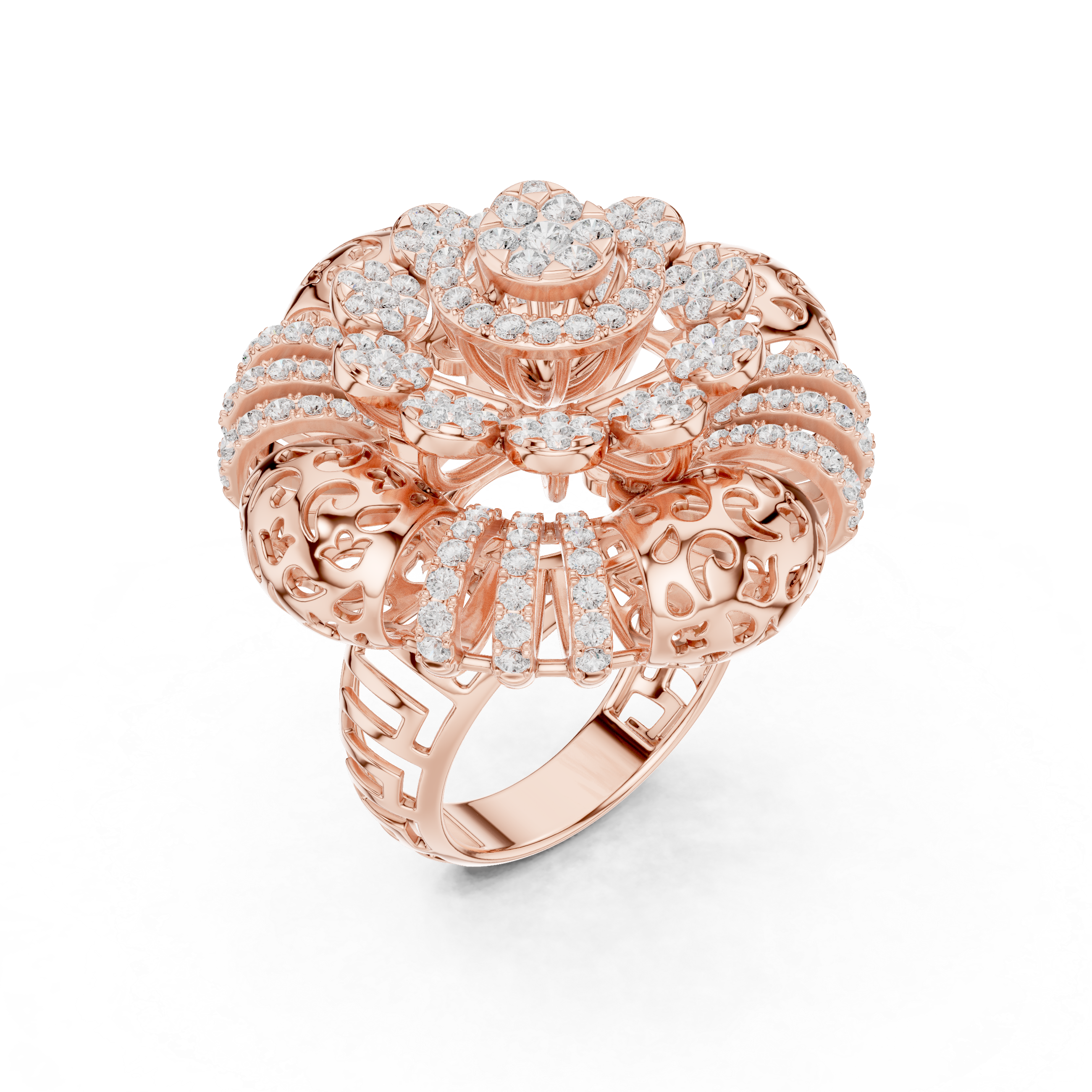 Gilded Pearl Lab Grown Diamond Ring