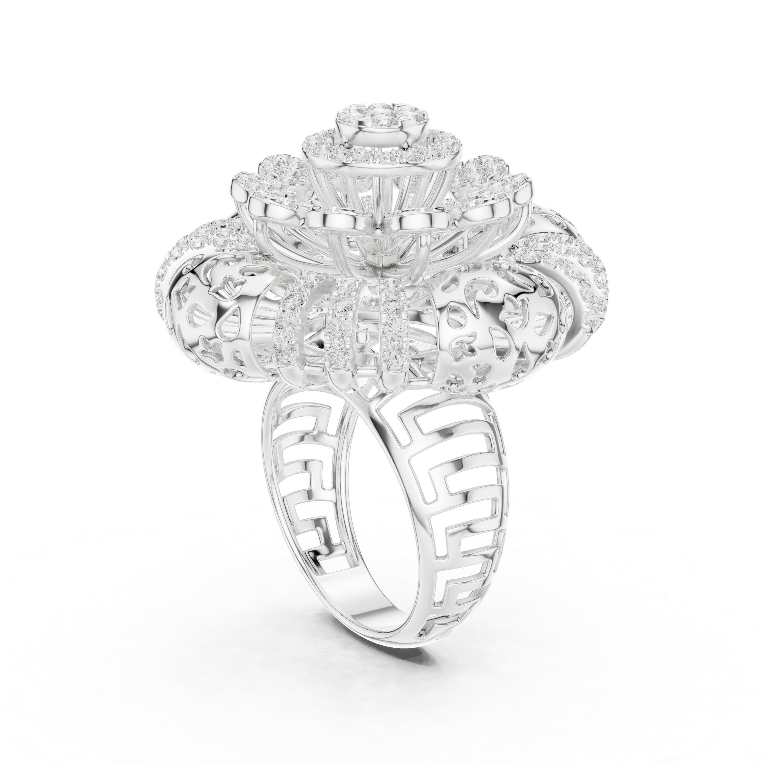 Gilded Pearl Lab Grown Diamond Ring