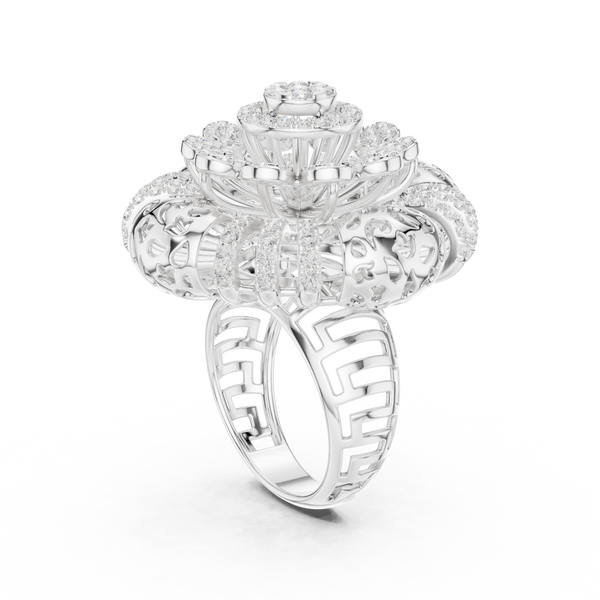 Gilded Pearl Lab Grown Diamond Ring