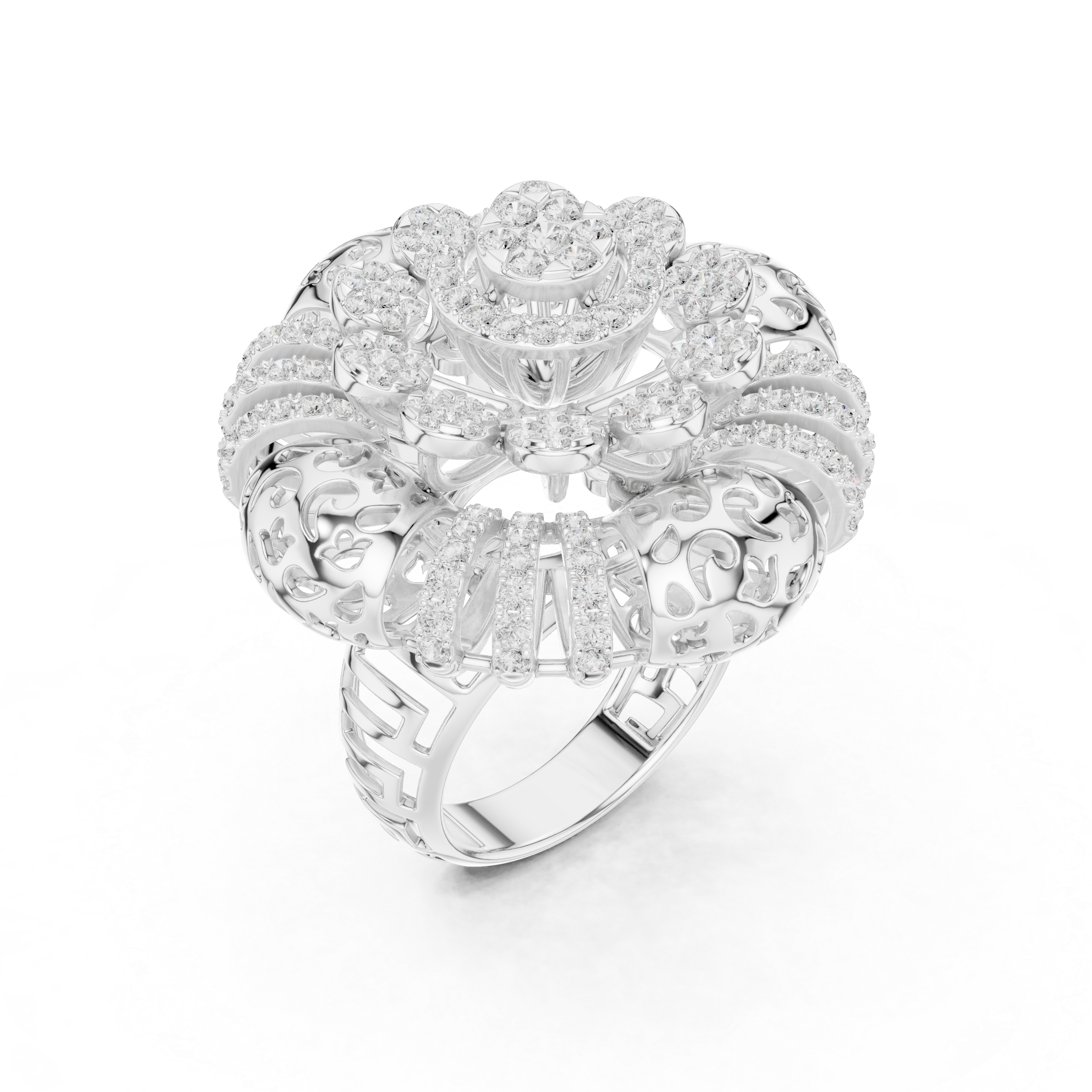 Gilded Pearl Lab Grown Diamond Ring