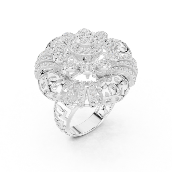 Gilded Pearl Lab Grown Diamond Ring