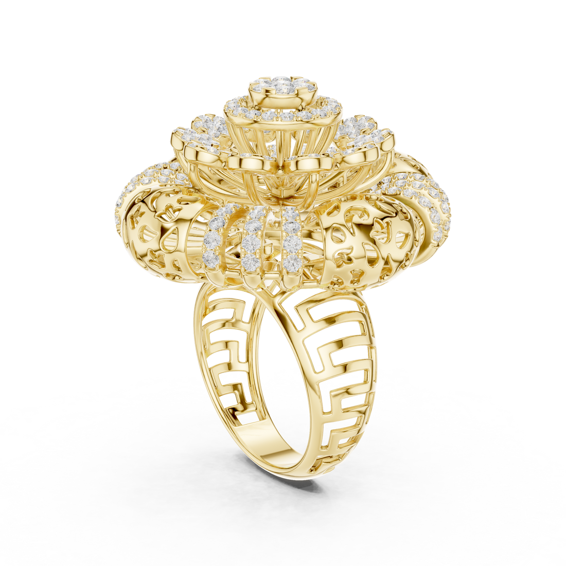Gilded Pearl Lab Grown Diamond Ring