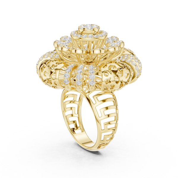 Gilded Pearl Lab Grown Diamond Ring