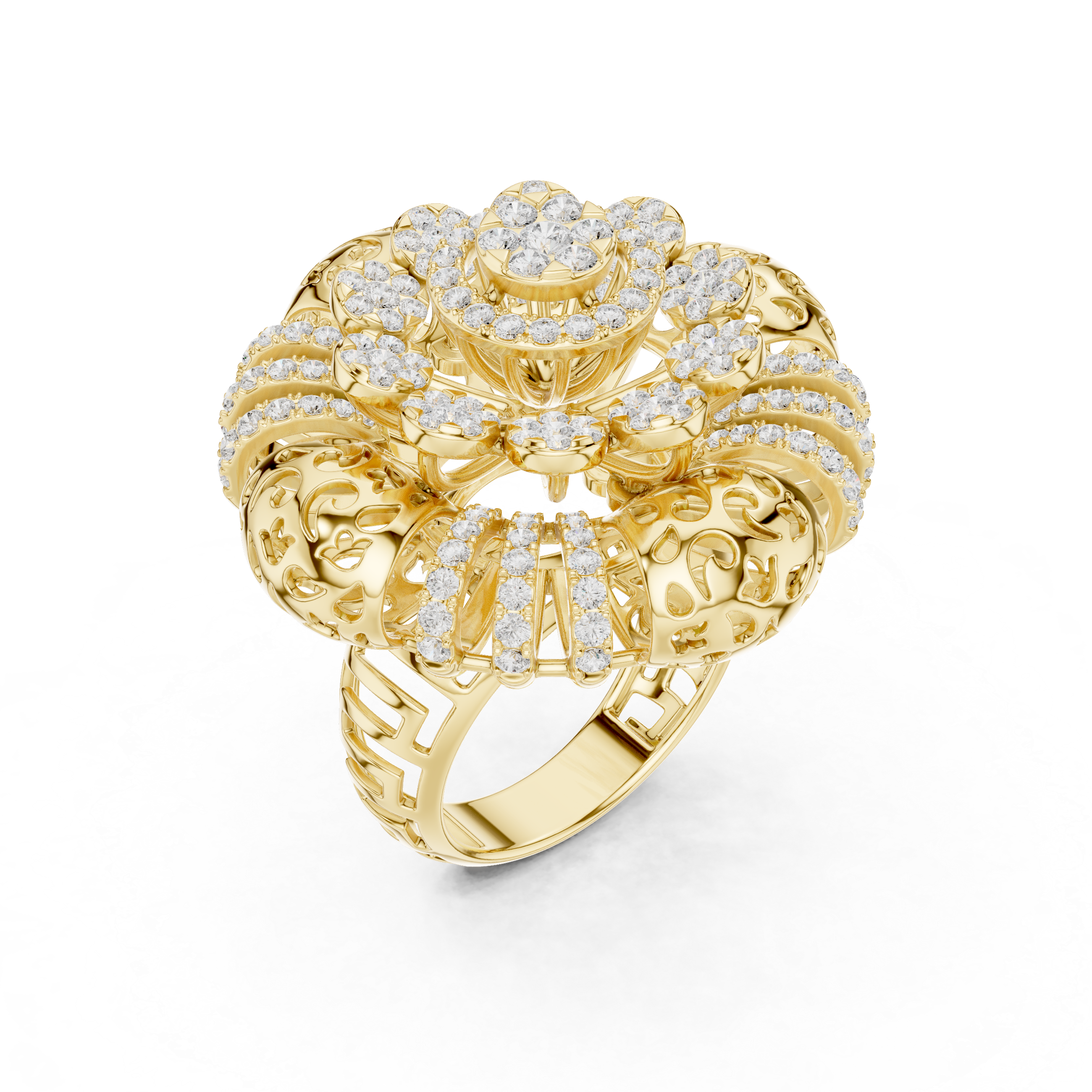 Gilded Pearl Lab Grown Diamond Ring