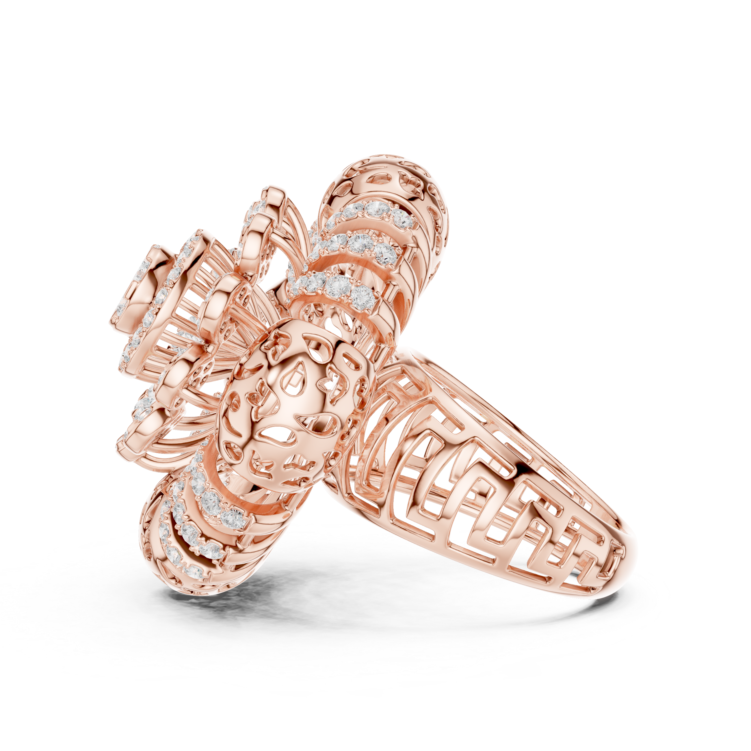 Gilded Pearl Lab Grown Diamond Ring